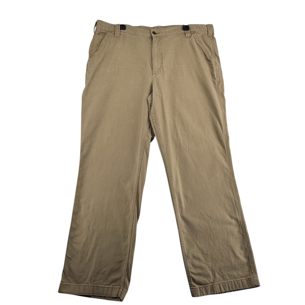 Carhartt Relaxed Fit Canvas Carpenter Work Pants Mens 40x30 Tan Khaki B151 Gorp
